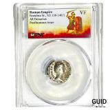 Roman Faustina Sr.,AD 138-140/1 AR Denarius PNC V