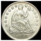 1857 Silver Half Dime CLOSELY UNCIRCULATED
