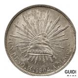 1902Mo AM Mexico Silver Peso CHOICE AU