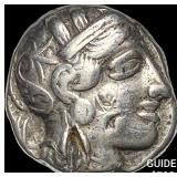 Attica Athens 393-294 AD Silver Tetradrachm NEARL