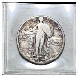 1927-S Silver Standing Liberty Quarter  LIGHTLY C