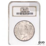 1923 Silver Peace Dollar NGC MS64