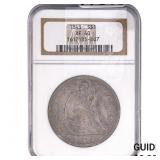 1843 Silver Trade Dollar NGC XF40