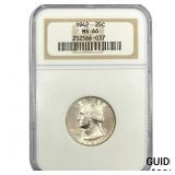 1942 Washington Silver Quarter NGC MS66