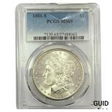 1881-S Morgan Silver Dollar PCGS MS65