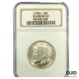 1936 Elgin Half Dollar NGC MS65