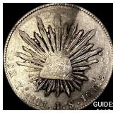 1881Zs JS Mexico Silver 8 Reales NEARLY UNCIRCULAT