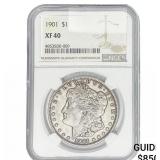 1901 Morgan Silver Dollar NGC XF40