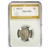 1921-S Buffalo Nickel PGA XF40