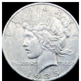 1935 Peace Silver Dollar NEARLY UNCIRCULATED