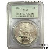 1881-S Morgan Silver Dollar PCGS MS64
