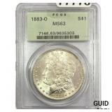 1883-O Morgan Silver Dollar PCGS MS63