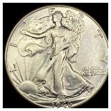 1946-D Silver Half Dollar Walking Liberty UNCIRCUL