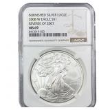 2008-W Rev 07 Silver Eagle NGC MS69