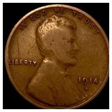 1914-D Lincoln Wheat Cent LIGHTLY CIRCULATED