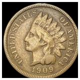 1909-S Indian Head Cent LIGHTLY CIRCULATED