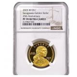 2025-W 1/2oz Gold Sacagawea Dollar NGC PF70 UC