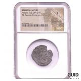 Roman Philip I 244-249 Silver Dbl-Denarius F