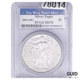 2014-W Walking Liberty Dollar PCGS MS70
