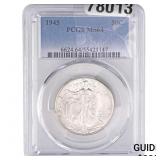 1945 Walking Liberty Half Dollar PCGS MS64