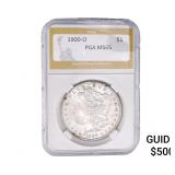 1900-O Morgan Silver Dollar PGA MS65