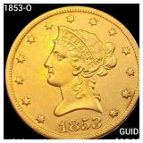 1853-O $10 Gold Eagle UNCIRCULATED