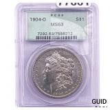 1904-O Morgan Silver Dollar PCGS MS63