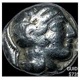 Attica Athens 393-294 AD Silver Tetradrachm NEARL