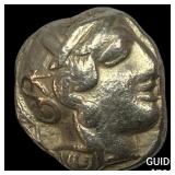 Attica, Athens 393-294 AD Silver Tetradrachm NEAR