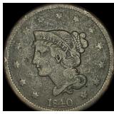 1840 Braided Hair Large Cent  LIGHTLY  CIRCULATED