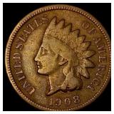 1908-S Indian Head Cent LIGHTLY CIRCULATED