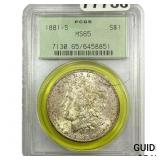 1881-S Morgan Silver Dollar PCGS MS65