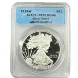 2013-W Silver Eagle ANACS PR70 DCAM