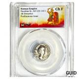 Roman Faustina Sr.,AD 138-140/1 AR Denarius PNC C