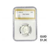 1935-S Washington Silver Quarter PGA MS65