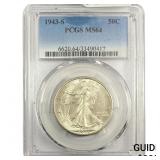 1943-S Walking Liberty Half Dollar PCGS MS64