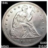 1846 Seated Liberty Dollar CHOICE BU
