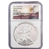 2017 Silver Eagle NGC MS70