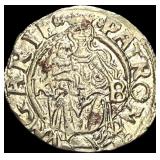 1540-1590 Hungary Madonna&Child SIlver Denar CLOSE