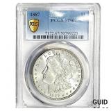 1887 Morgan Silver Dollar PCGS MS67