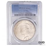 1935 Silver Peace Dollar PCGS MS63