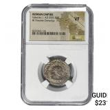 Roman Valerian I, AD 253-260 BI Dbl-Denarius NGC