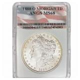 1888-O Morgan Silver Dollar ANGS MS68