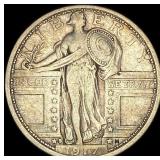 1917-S Type 1 Standing Liberty Quarter  LIGHTLY C