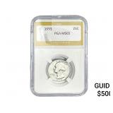 1938 Washington Silver Quarter PGA MS65