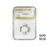 1923-S Mercury Silver Dime PGA MS63