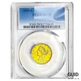1885-S $5 Gold Half Eagle PCGS AU58