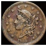 1839 Braided Hair Large Cent NICELY CIRCULATED