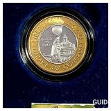 2000 Library of Congress Proof $10 Plat.&Gold Coin