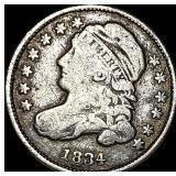 1834 Capped Bust Dime NICELY CIRCULATED